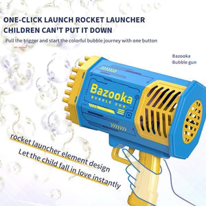 Bazooka Bubble Gun – 69-Hole Bubble Blaster | مسدس فقاعات بازوكا بـ 69 فتحة