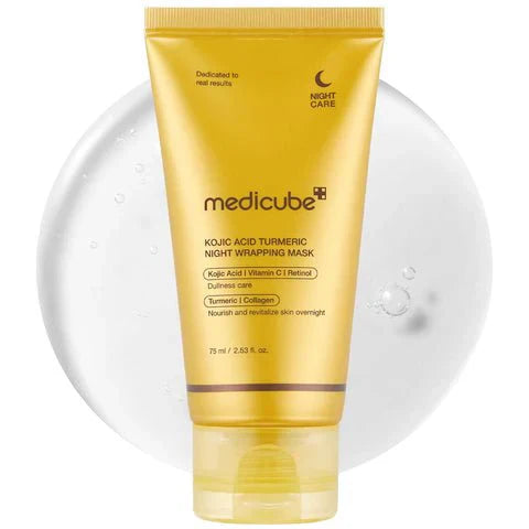 Glovaras™ Medicube - Kojic Acid Turmeric Night Wrapping Mask |  ميديكوب – قناع ليلي بالكوجيك أسيد والكركم